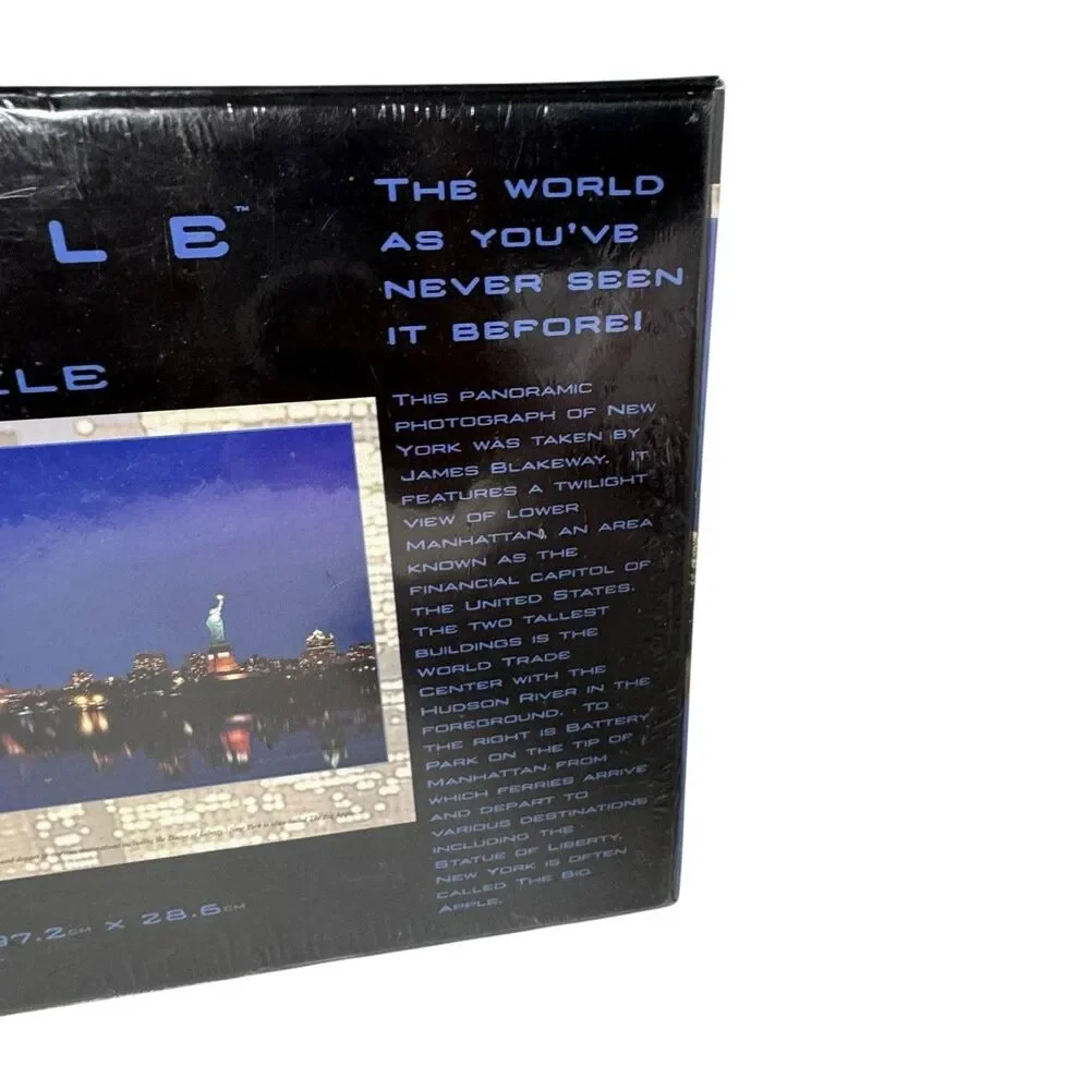 New York City At Night Panoramic Puzzle Buffalo Games 750 Pieces 3 Feet Long New